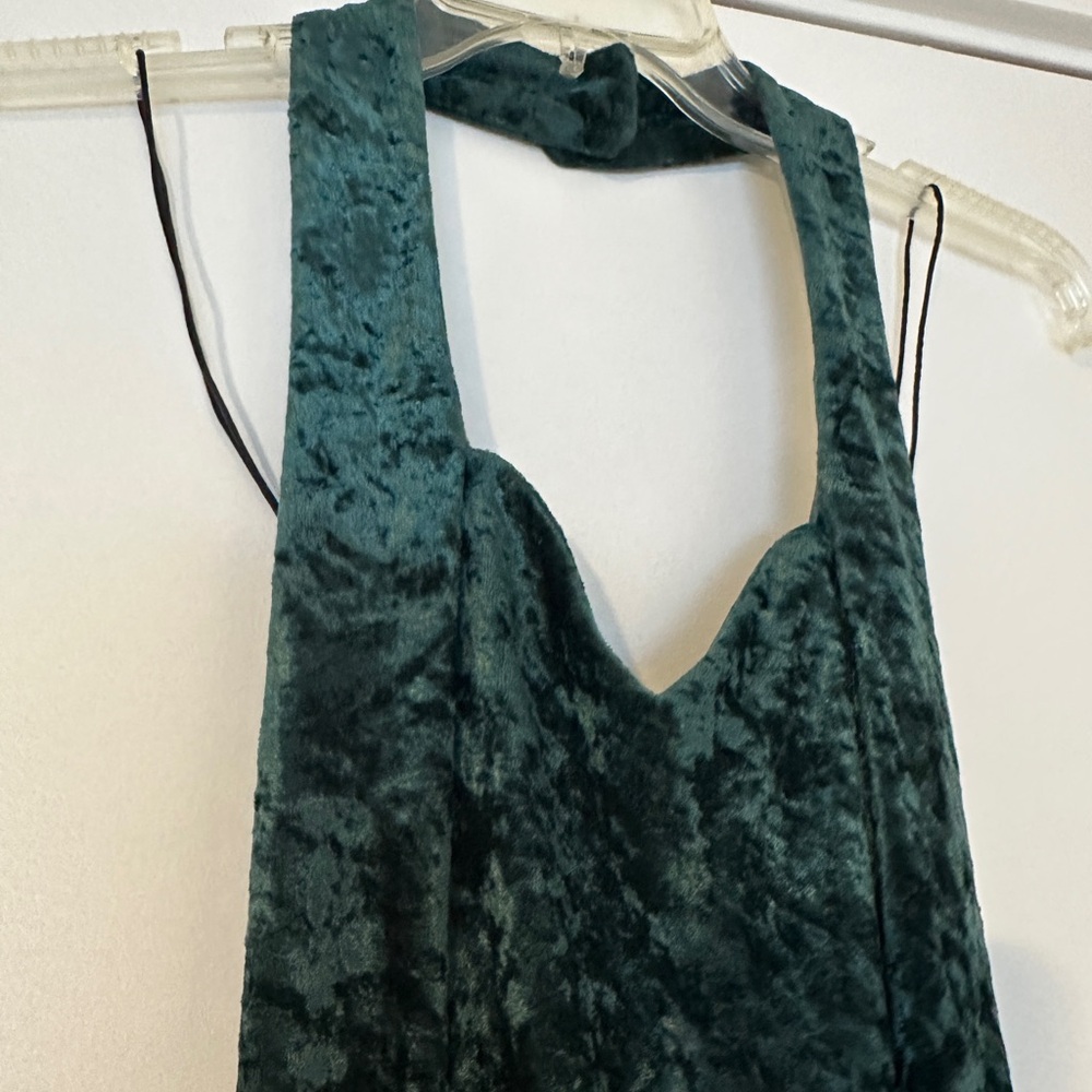 All that Jazz Dark Green Halter Dress